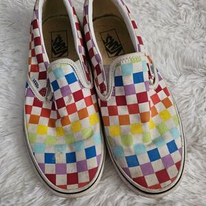 Vans Multicolor Checkered Slip-On Sneakers